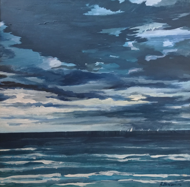 Romanas Borisovas tapytas paveikslas Jūra, regata, Marinistiniai paveikslai , paveikslai internetu