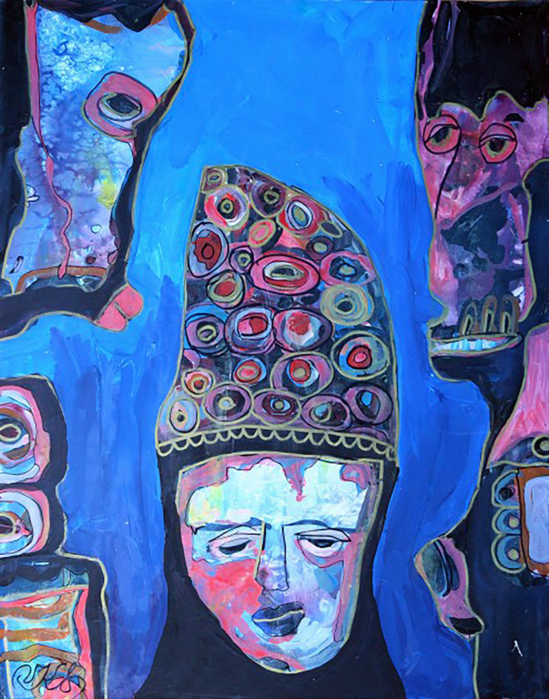 Vilius-Ksaveras Slavinskas tapytas paveikslas Be pavadinimo, Išlaisvinta fantazija , paveikslai internetu
