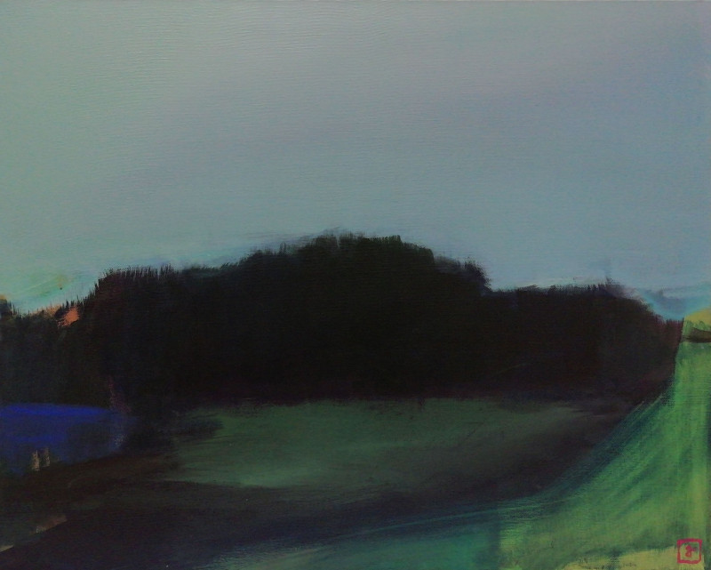 Twilight original painting by Jolanta Uznevičiūtė. Landscapes