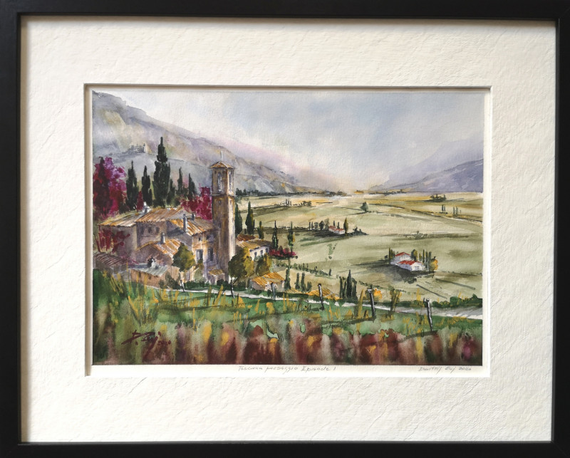 Dmitrij Zuj tapytas paveikslas Paradiso Italia. Toscana / paesaggio I, Peizažai , paveikslai internetu