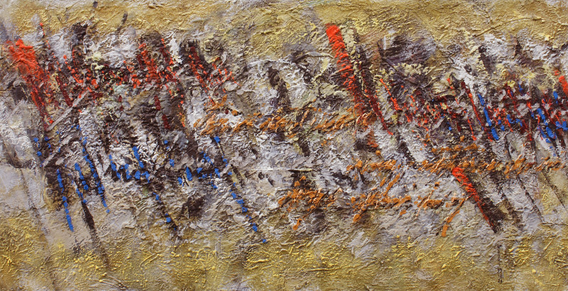 Konstantinas Žardalevičius tapytas paveikslas Bandymas susikalbėti, Abstrakti tapyba , paveikslai internetu
