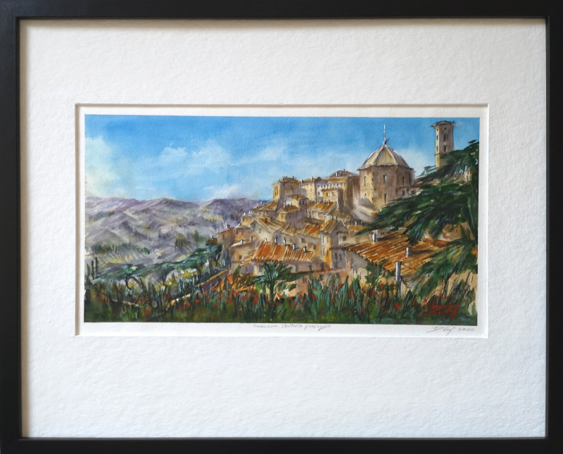 Dmitrij Zuj tapytas paveikslas Paradiso Italia. Toscana / Volterra. Paesaggio 4, Peizažai , paveikslai internetu