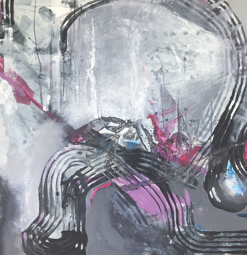 Alma Karalevičienė tapytas paveikslas Abstraktas 9, Abstrakti tapyba , paveikslai internetu