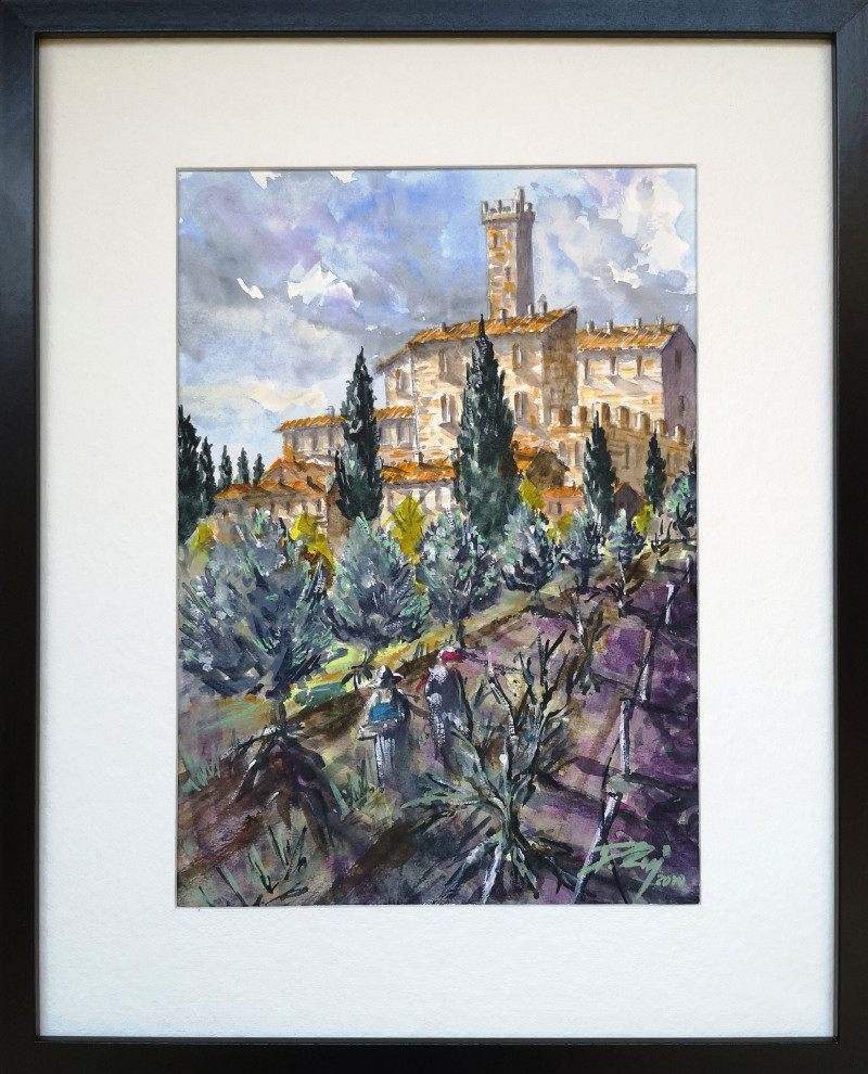 Dmitrij Zuj tapytas paveikslas Paradiso Italia. Toscana /paesaggio 5, Urbanistinė tapyba , paveikslai internetu