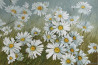 Light white original painting by Danutė Virbickienė. Flowers