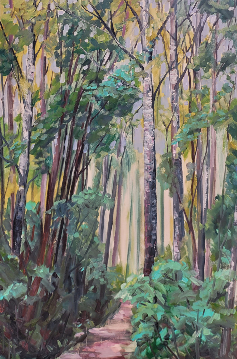 Dalia Motiejūnienė tapytas paveikslas Medžiai, Peizažai , paveikslai internetu
