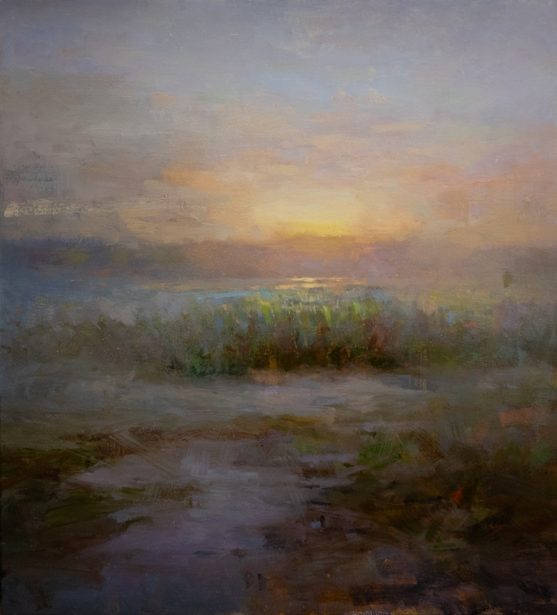 Aleksandr Jerochin tapytas paveikslas Tylos šviesa, Peizažai , paveikslai internetu