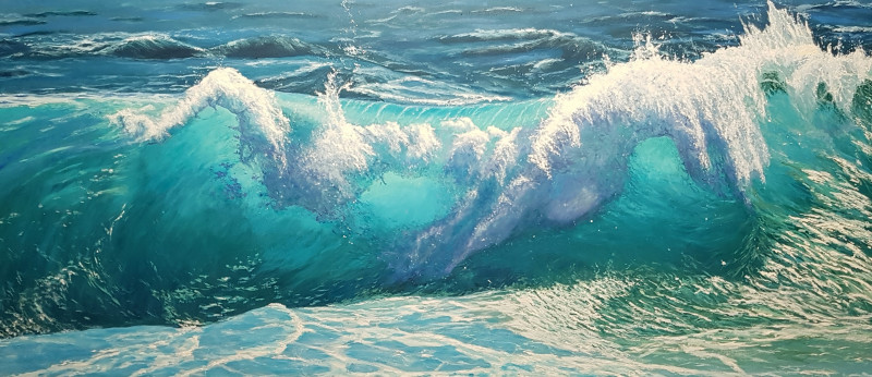Coast Superstar original painting by Mantas Naulickas. Marine Art