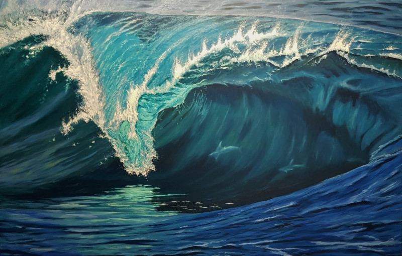 Point of Power original painting by Mantas Naulickas. Marine Art