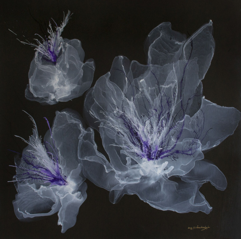 Danguolė Šerstinskaja tapytas paveikslas Follow Your Soul, Gėlės , paveikslai internetu