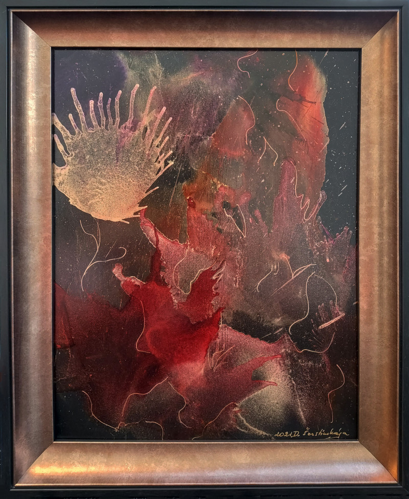 Danguolė Šerstinskaja tapytas paveikslas Dandelion, Abstrakti tapyba , paveikslai internetu