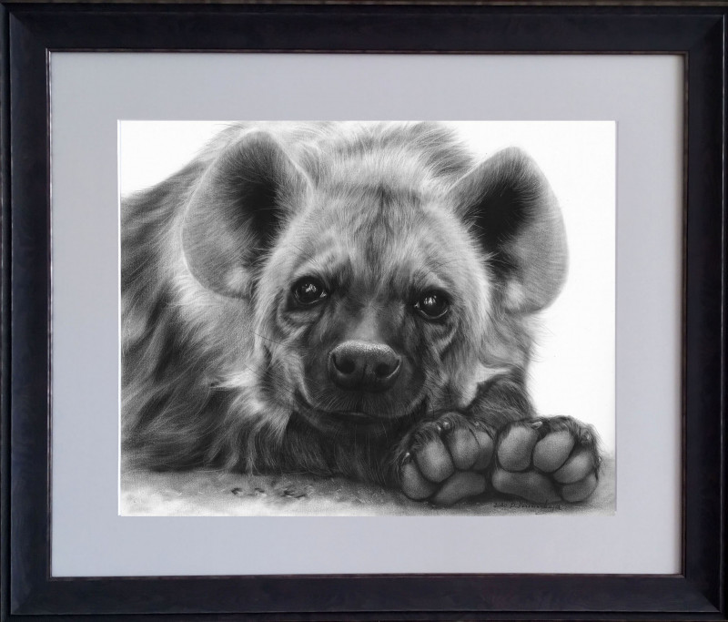 Danguolė Šerstinskaja tapytas paveikslas Adorable Hyena, Animalistiniai paveikslai , paveikslai internetu