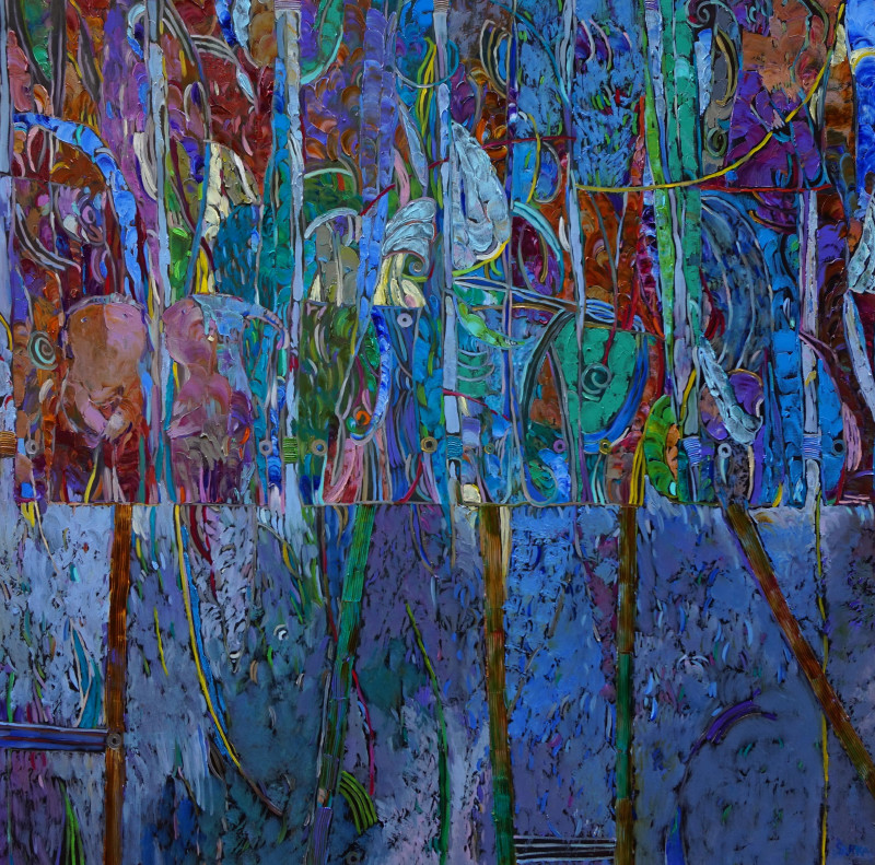 Šarūnas Šarkauskas tapytas paveikslas Ant liepto I, Fantastiniai paveikslai , paveikslai internetu