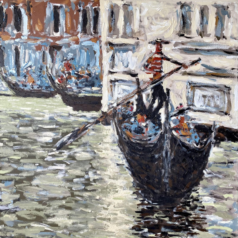 Tomas Gelažanskas tapytas paveikslas Vasara Venecijoje, Daugiau yra geriau , paveikslai internetu