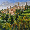 Dmitrij Zuj tapytas paveikslas Paradiso Italia. Toscana/San Gimignano. Paesaggio 7, Peizažai , paveikslai internetu