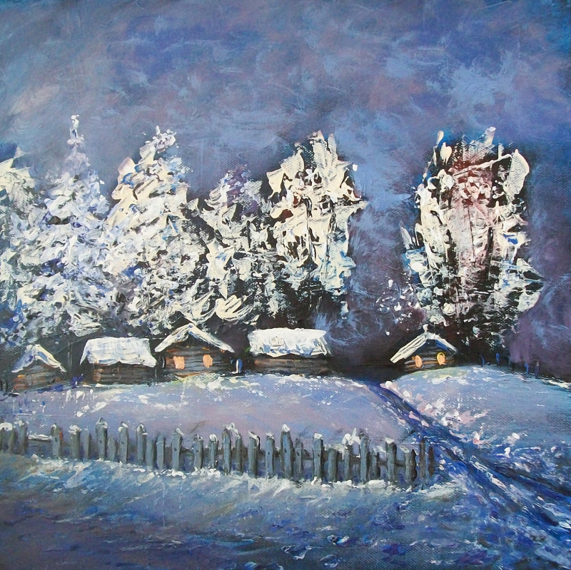 Petras Beniulis tapytas paveikslas Šaltukas, Paveikslai su Žiema , paveikslai internetu