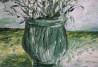 Dried Flower Bouquet II original painting by Kristina Česonytė. Oil painting