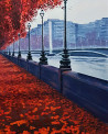 Mantas Naulickas tapytas paveikslas Dviejų spalvų simfonija, Peizažai , paveikslai internetu