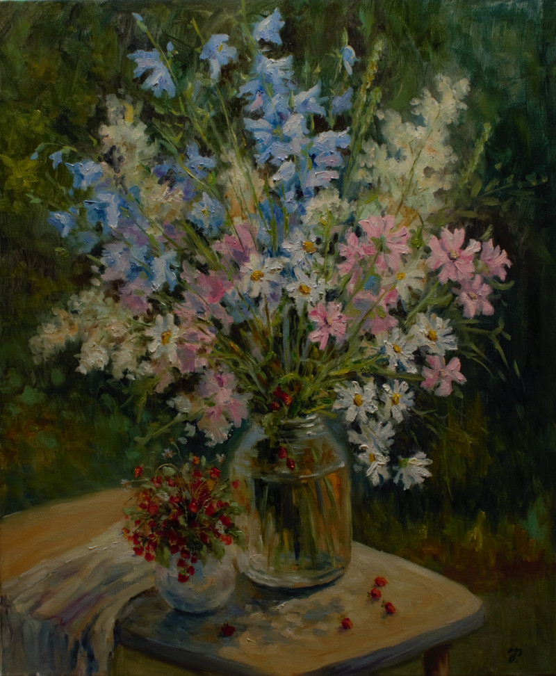 From Summer Meadows original painting by Irma Pažimeckienė. Still-Life