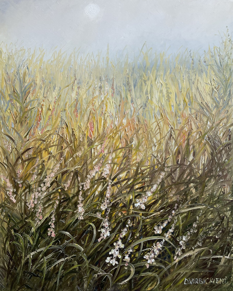 Meadow original painting by Danutė Virbickienė. Easter collection