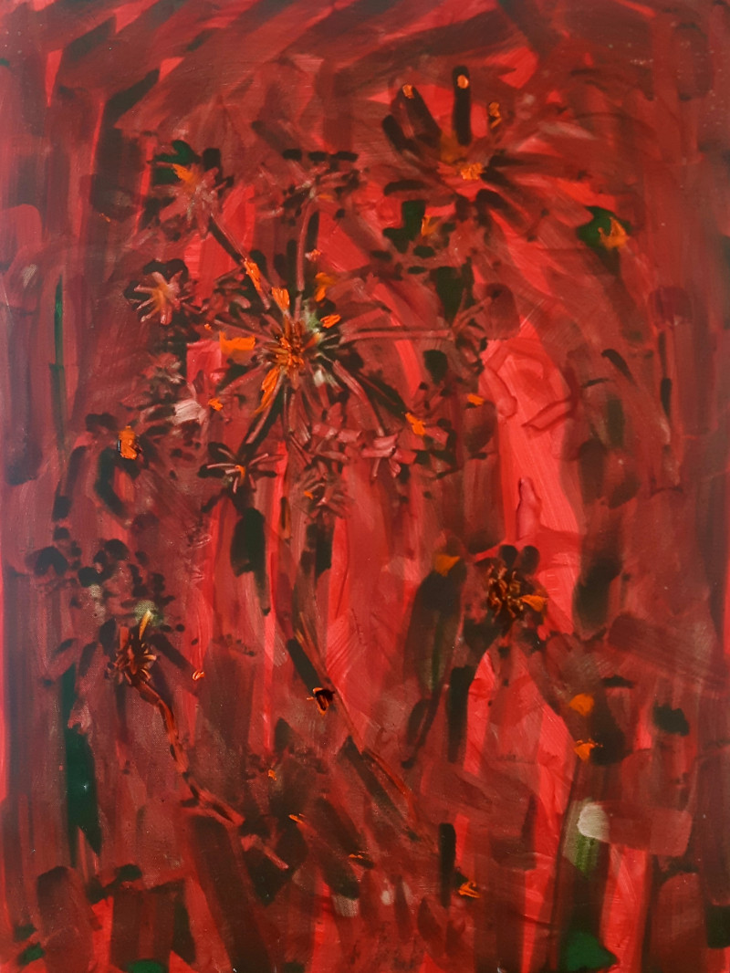Kristina Čivilytė tapytas paveikslas Ugnies energija, Abstrakti tapyba , paveikslai internetu