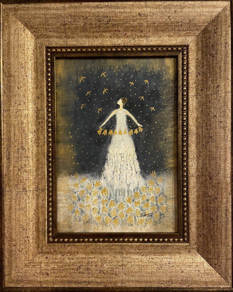Inga Dambrauskienė tapytas paveikslas Fėja, Fantastiniai paveikslai , paveikslai internetu
