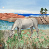 Emilija Šileikaitė tapytas paveikslas Žalio ežero pakrantė, Animalistiniai paveikslai , paveikslai internetu