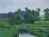 By the Pond original painting by Vytautas Laisonas. Landscapes