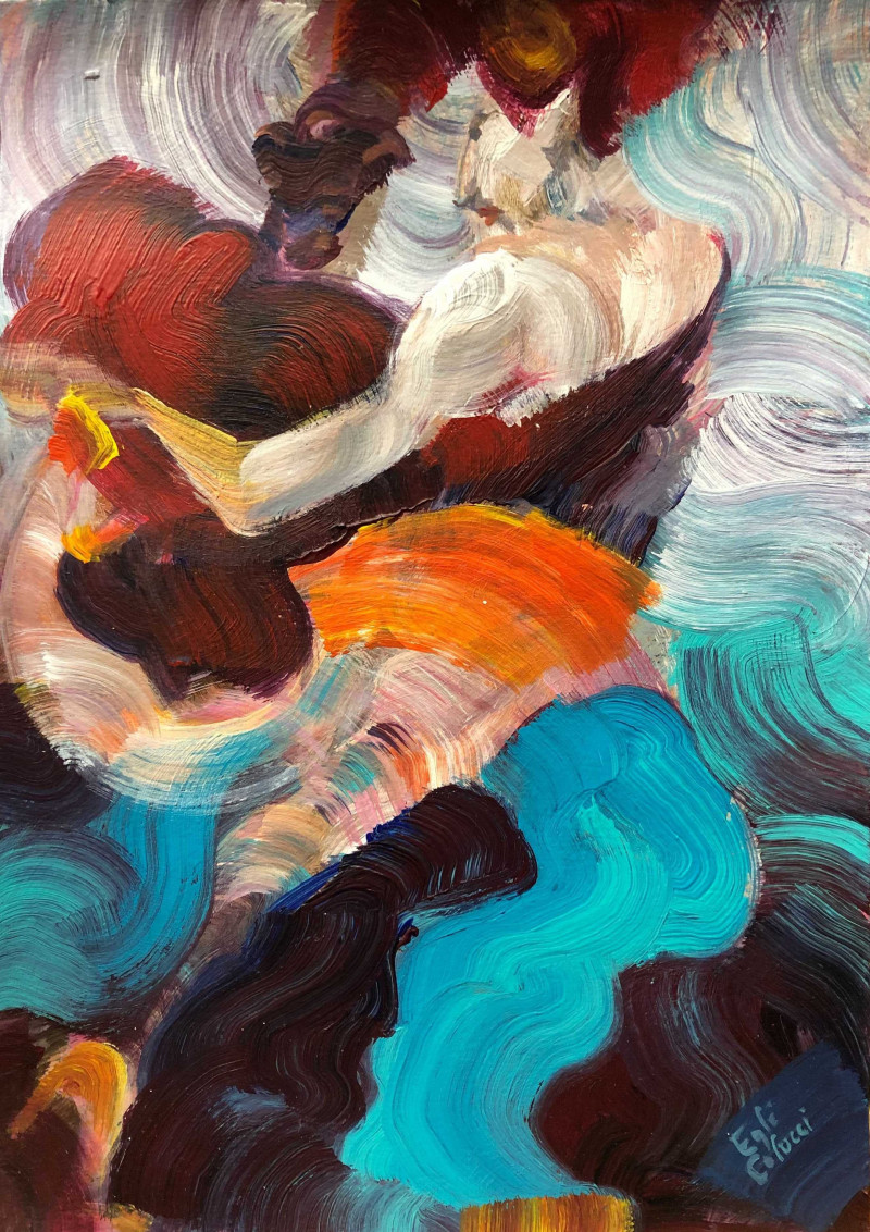 Eglė Colucci tapytas paveikslas Francisco & Carolina, Šokis - Muzika , paveikslai internetu