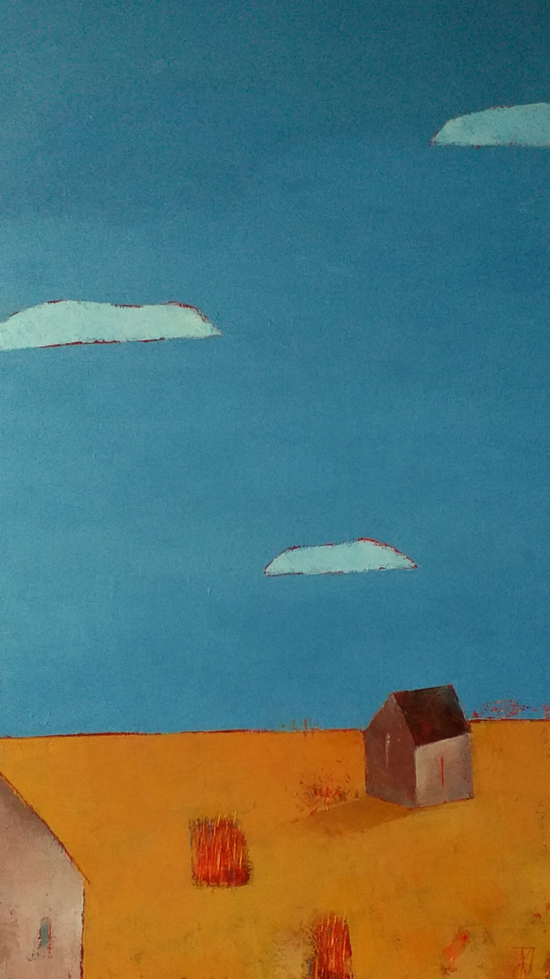 Kęstutis Jauniškis tapytas paveikslas Rudens laukai 1, Peizažai , paveikslai internetu