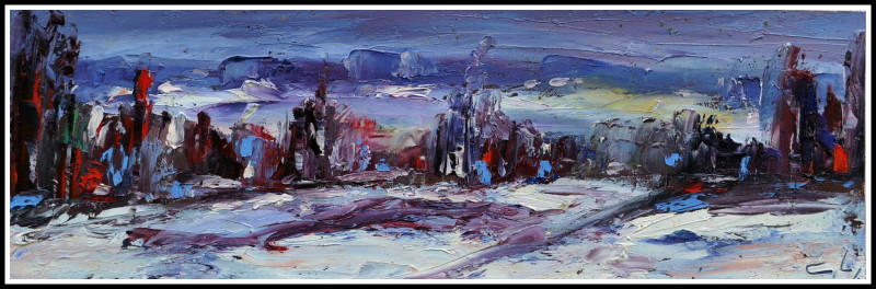 Leonardas Černiauskas tapytas paveikslas Peizažas 4, Peizažai , paveikslai internetu