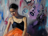 The street ballet dancer original painting by Serghei Ghetiu. Paintings With People