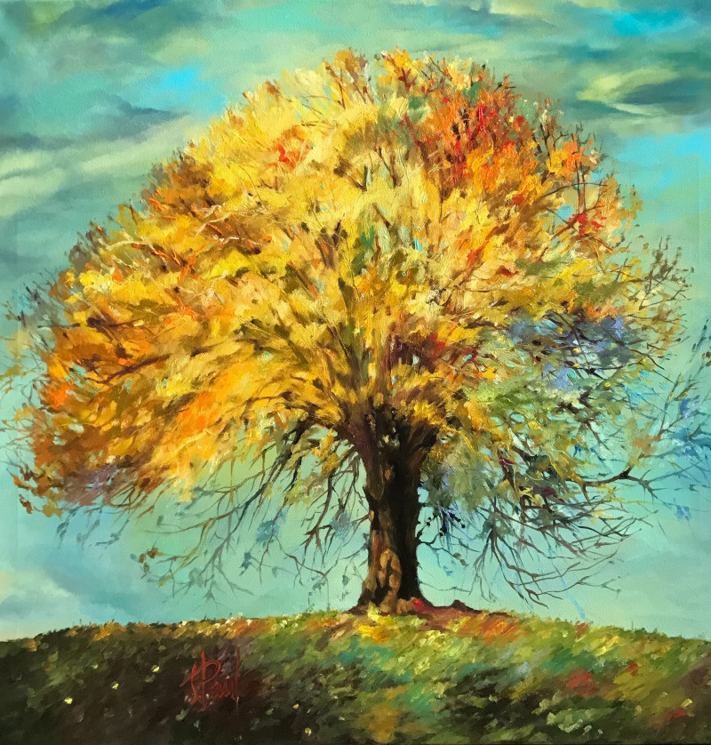 Autumn's Palette original painting by Sigita Paulauskienė. Landscapes