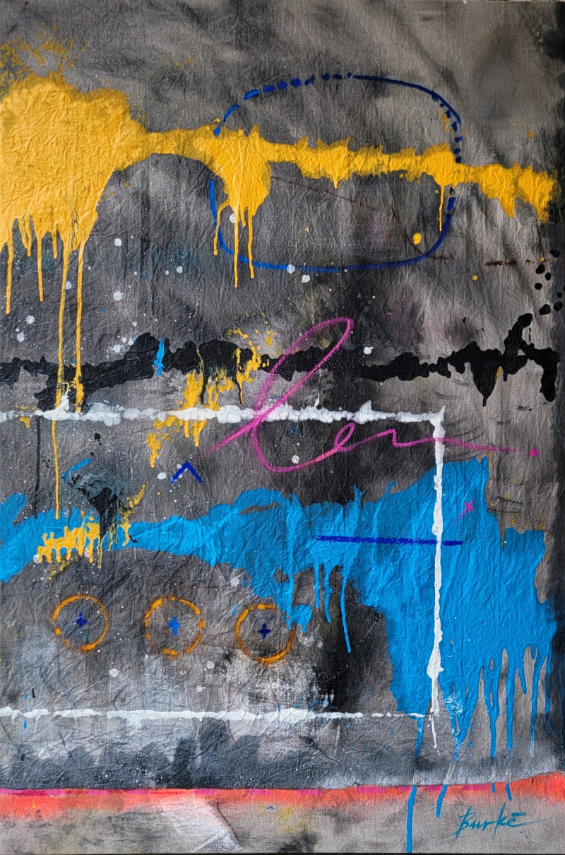 Ansis Burkė tapytas paveikslas SoundCloud, Abstrakti tapyba , paveikslai internetu