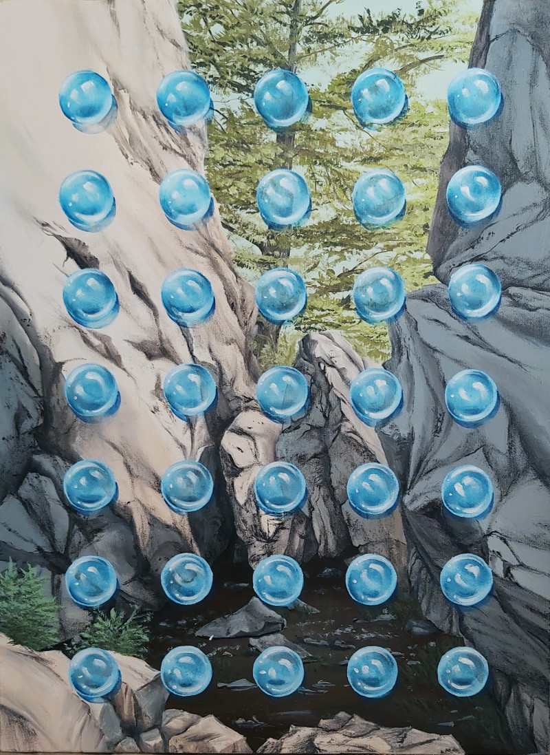 Silvija Pupelytė tapytas paveikslas Stiklinis ritmas , Galerija , paveikslai internetu
