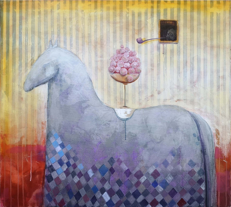 Modestas Malinauskas tapytas paveikslas Arkliukas , Galerija , paveikslai internetu