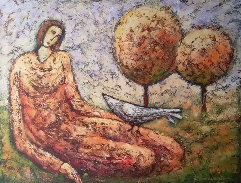 Romas Žmuidzinavičius tapytas paveikslas Gerumas 3, Ramybe dvelkiantys , paveikslai internetu