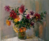 Jonas Šidlauskas tapytas paveikslas Jurginai, Gėlės , paveikslai internetu