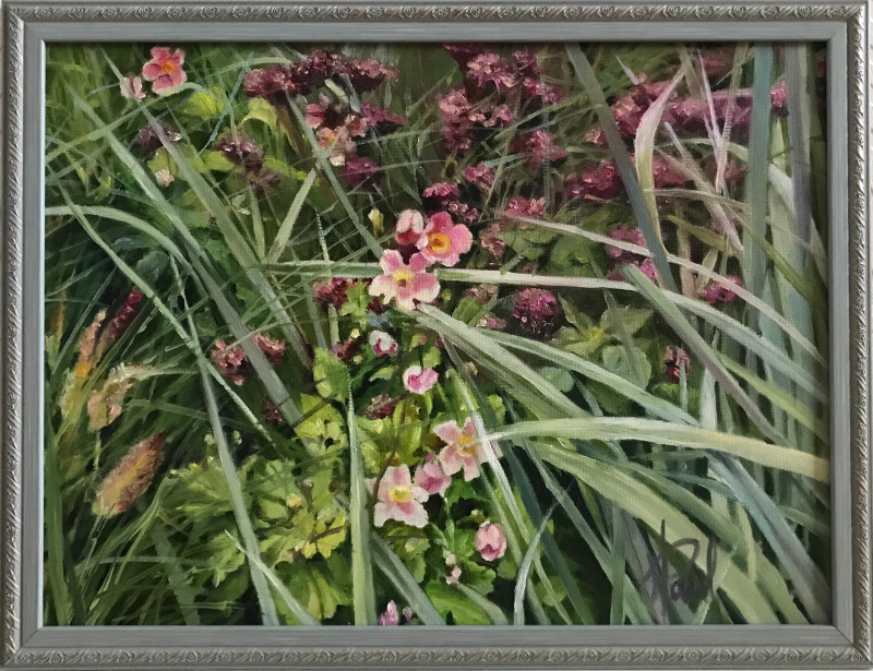 Sigita Paulauskienė tapytas paveikslas Akimirka, Žolynų kolekcija , paveikslai internetu