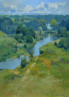 Vytautas Laisonas tapytas paveikslas Prie upės, Peizažai , paveikslai internetu