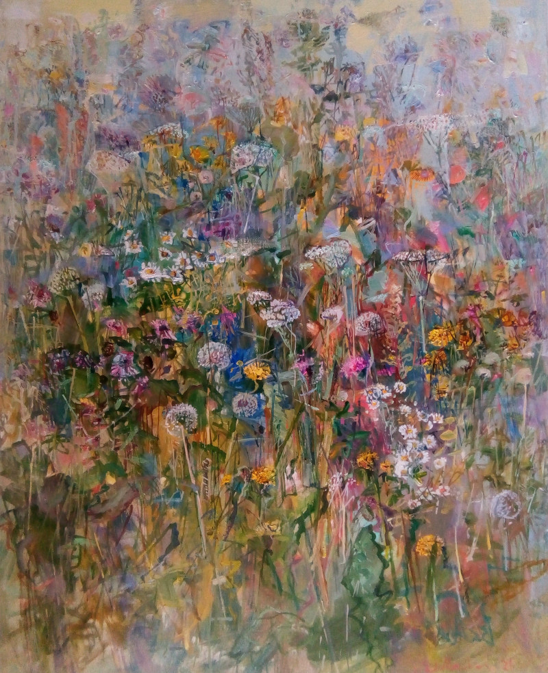 Jonas Šidlauskas tapytas paveikslas Rudenėjanti, Gėlės , paveikslai internetu