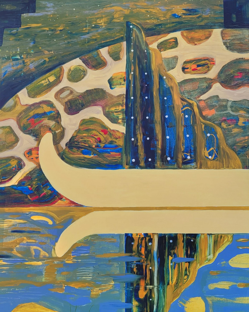 Gintaras Gesevičius tapytas paveikslas Pasaulių namai, Išlaisvinta fantazija , paveikslai internetu