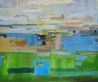Jūratė Kadusauskaitė tapytas paveikslas Struktūrizuotas peizažas, Abstrakti tapyba , paveikslai internetu