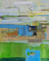 Jūratė Kadusauskaitė tapytas paveikslas Struktūrizuotas peizažas, Abstrakti tapyba , paveikslai internetu