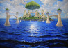 Aurelijus Langvinis tapytas paveikslas Sala, Fantastiniai paveikslai , paveikslai internetu