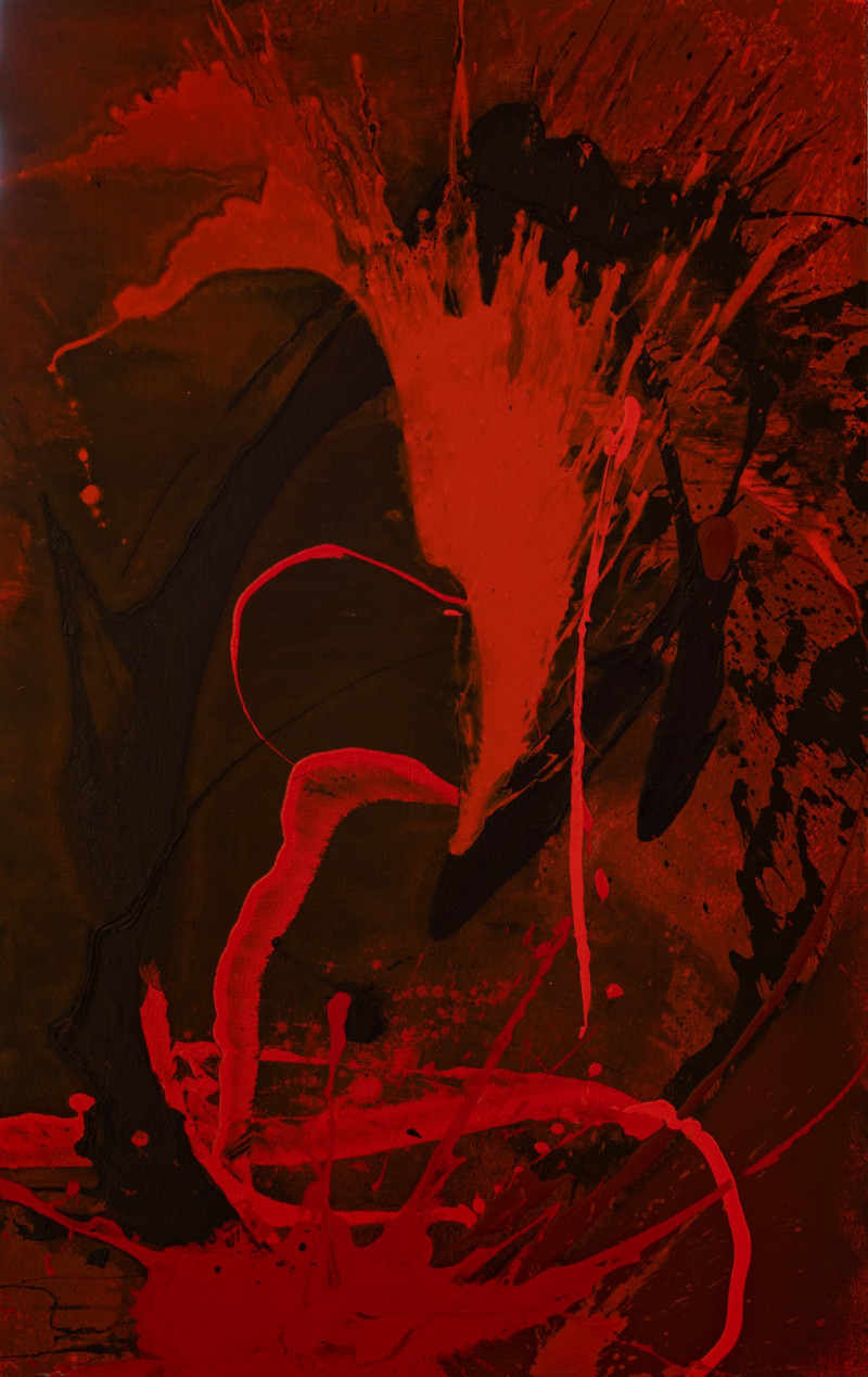 Violeta Bičkutė tapytas paveikslas Ieškojimas, Abstrakti tapyba , paveikslai internetu