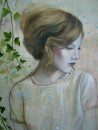 Under the ivy original painting by Onutė Juškienė. Beauty Of A Woman