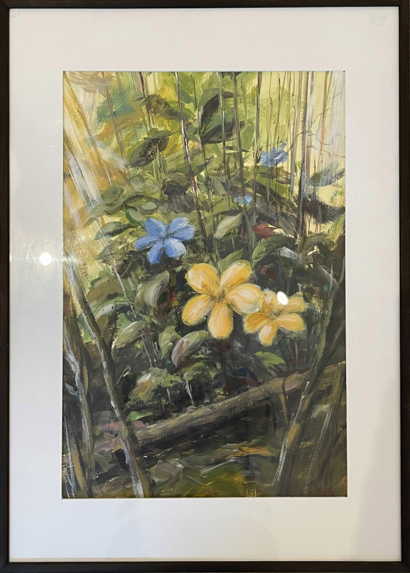 Eugis Eidukaitis tapytas paveikslas Pavasario gėlės, Žolynų kolekcija , paveikslai internetu