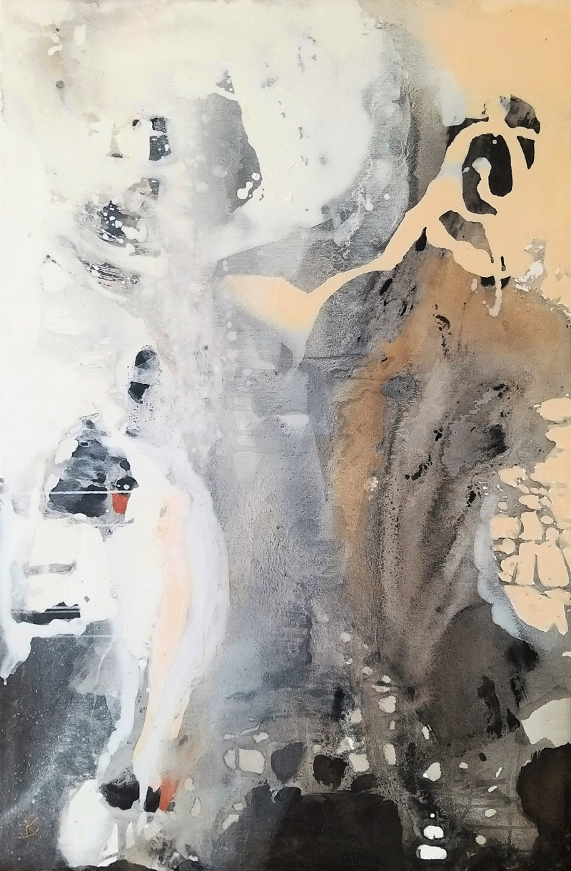Dalia Kirkutienė tapytas paveikslas Etiudas, Abstrakti tapyba , paveikslai internetu