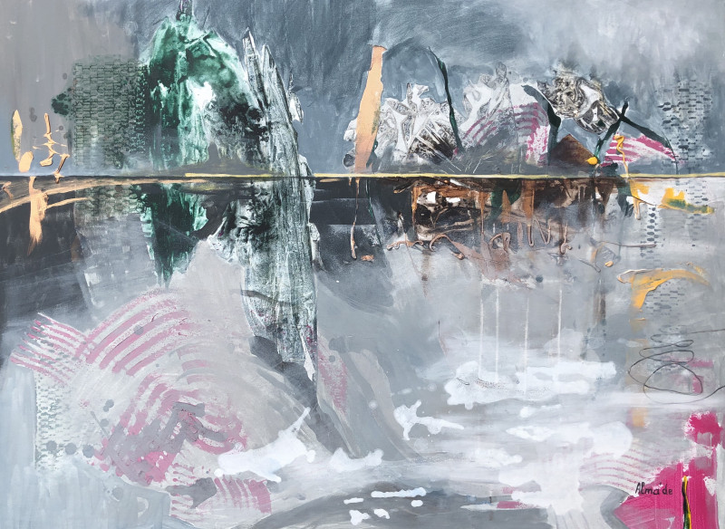Alma Karalevičienė tapytas paveikslas Ledynmetis, Išlaisvinta fantazija , paveikslai internetu